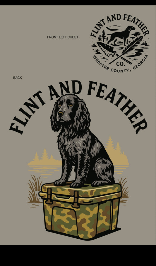 cocker on a cooler